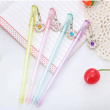 36 pcs/lot Creative Gemstone Daisy Pendant Gel Pen Cute 0.5mm black ink Neutral Pens School writing Supplies Promotional Gift 2024 - buy cheap