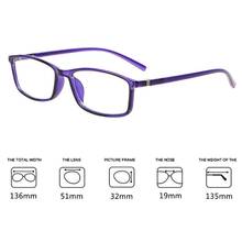 Men Women Classic Rectangle Frame Anti Blue Light Radiation Computer Glasses Plain Glasses 2024 - buy cheap