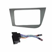 Kit de instalação do painel estéreo do carro, moldura da placa principal do painel de rádio automotivo para seat leon, esquerda, dvd, gps, dash 2024 - compre barato