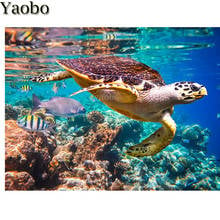 diamond painting Sea turtle marine rhinestones full square round drill Diy 5d diamond embroidery animal fish cross stitch mosaic 2024 - buy cheap