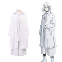 Anime Akudama Drive Cutthroat Satsujinki, disfraces de Cosplay, uniforme blanco, Peluca de conjuntos completos de pelo sintético, mujeres, hombres, fiesta de Halloween 2024 - compra barato