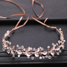 New Wedding Hair Accessories Gold Headdress Rhinestone Crystal Headband Ladies Headwear Accessories Bridal Hair Accessories 2024 - buy cheap