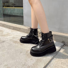 Platform Boots Cowboy demonia boots botas militares Mujer Winter Punk shoes Thick Bottom Motorcycle Boots Comfort shoes LJB215-1 2024 - buy cheap