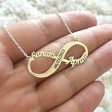 Bohemia Custom Name Engraved Date Numerals Dog Paw Leaf Heart Infinity Lightning Personalized Necklaces Stainless Steel Bijoux 2024 - buy cheap
