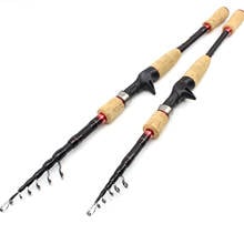 NEW 2.1m 2.4m 2.7m Casting Rod carbon telescopic lure rod wooden handle pole Fishing Tackle trout rods  Lure Weight 7-28g pesca 2024 - buy cheap