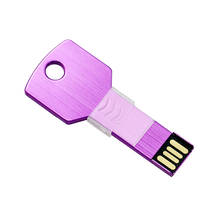 Metal Key Shape USB Flash Drive Memory Stick Customize Logo Keychain Pendrive 4GB 8GB 16GB 32GB 64GB 128GB  U Disk Flash Gift 2022 - buy cheap