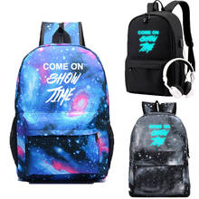 IMIDO-mochila con letras luminosas para estudiantes universitarios, morral de hombro multicapa para ordenador, bolsas de viaje de gran capacidad para adolescentes 2024 - compra barato