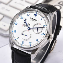 Corgpus relógio masculino de 42mm, relógio de pulso mecânico automático seagull, data de energia cinética à prova d'água em aço inoxidável 316l 2024 - compre barato