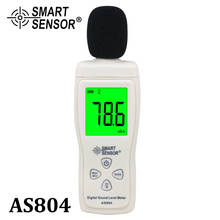 Sensor inteligente AS804, medidor de nivel de sonido Digital, Decibel 30d-130dB, herramienta de diagnóstico, probador de monitoreo, Analizador de Detector de DB de ruido 2024 - compra barato