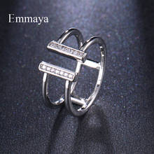 Emmaya Modern Style Cool Ring With Cubic Zircon Ring For Women&Girls Fashion Statement Simple Jewelry In Party First Choice 2024 - buy cheap