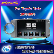 Xdcradio-Radio con GPS para coche, reproductor Multimedia con Android 10,0, 9 pulgadas, Dvd, estéreo, 4G, 2016-2019, para Toyota Yaris 2024 - compra barato