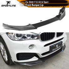 Carbon Fiber / FRP Car Front Bumper Lip Spoiler Splitters for BMW F16 X6 M Sport Bumper 4-Door 2014 - 2018 Front Lip Spoiler 2024 - buy cheap