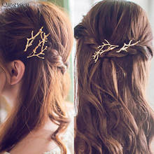 Qingwen Vintage Tree Hair Clips Girls Alloy Branch Hairpin Fashion Hairgrips Elegance Metal Hair Jewelry for Women 2024 - buy cheap