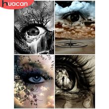 HUACAN Full Square Diamond Painting Landscape Embroidery Eye Picture Handcraft Mosaic Art Kit Home Decor 2024 - buy cheap