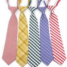 Corbatas de cuadros a rayas de la universidad, corbata perezosa, uniforme profesional de la escuela, moda, chica, estudiante, camarera, accesorio de camisa 2024 - compra barato