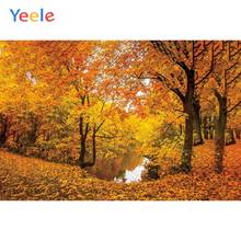 Autumn Forest Fallen Leaves Nature Scenery Backdrop Wedding Photocall Vinyl Background Photography Backgrounds For Photo Studio 2024 - buy cheap