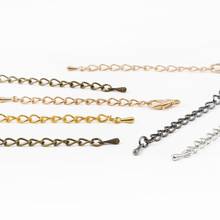 10set/bag Metal Iron Tail Chain Water Drop Lobster Clasp for DIY Woman Bracelet Necklace Jewelry Making Accessories 2024 - buy cheap