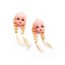 2020 New Creative Hand Made Cute Yellow Hair Doll Head Toy Drop Earringstrendy earring  for Women Girls wholesale dropship 2024 - buy cheap