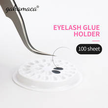 Wholesale Flower Shape Eyelash glue holder Glue Gasket Adhesive Pallet Eyelash Extension glue pads stand on eyelash 2024 - buy cheap
