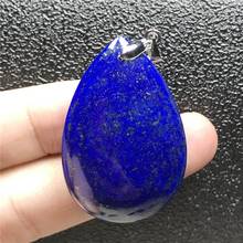 Top Natural Royal Blue Lapis Lazuli Necklace Pendant Jewelry For Woman Men Crystal 38x26x9mm Beads Water Drop Gemstone AAAAA 2024 - buy cheap
