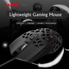 Mouse gamer ajazz aj338 com fio usb, mouse de mesa programável macro computador competitivo pmw3327 2024 - compre barato