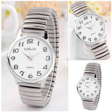 Fashion Luxury Gold Silver Elastic Strap Quartz Watches Couple For Women Men Casual Watches Watch Wrist Clock Business Watc D1A9 2024 - buy cheap