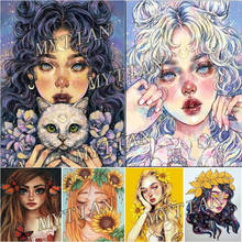 full square/round drill 5D DIY diamond painting butterfly girls flower Embroidery Pattern cartoon Cross stitch mosaic home decor 2024 - buy cheap