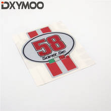 Pegatinas decorativas para casco de motocicleta, calcomanía reflectante para coche, Super SIC 58, 2 uds. 2024 - compra barato