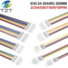 Кабель JST XH2.54 XH 2,54 мм, 2/3/4/5/6/7/8/9/10 контактов, 20 см, длина провода 26AWG, 10 комплектов 2024 - купить недорого