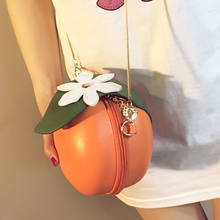 Bolso bandolera con forma de naranja para mujer, bolsa pequeña con cadenas de diseñadores, bolso cruzado, elegante y creativo, 2020 2024 - compra barato