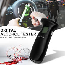 Display lcd digital dispositivo testador de álcool polícia alerta handheld alkohol testador carro gadget respiração analisador bafômetro detector 2024 - compre barato