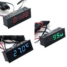 DIY Multifunction Clock Car Temperature Battery Voltage Monitor Voltmeter DC 12V 2024 - buy cheap