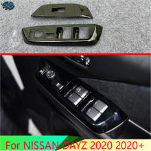 Cubierta de reposabrazos para coche, Panel de interruptor, embellecedor de moldura, guarnición, color negro Piano, para NISSAN DAYZ 2020 + 2024 - compra barato