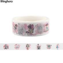 Blinghero Meet in Paris 15mmX5m Washi Tape DIY Masking Tape Adhesive Tapes Cartoon Decorative Stationery Tapes Cute Decal BH0007 2024 - buy cheap