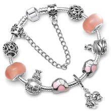 BRACE CODE Pink Imprint Charm Bracelets, Couples Gifts,DIY Beaded Bracelets for Women, Charm Bracelets For Women,Direct Shipping 2024 - buy cheap