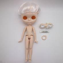 Mechones de cuero cabelludo y ojo para hombres, accesorios de muñeca blyth desnuda, personalizable, DIY 2024 - compra barato