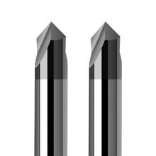 Fresadora de achaflanado de ranura recta Cnc Endmill 60, 90, 120 grados, recubierta, 3 ranuras, carburo 2024 - compra barato