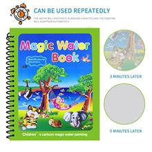 Água mágica livro de desenho água mágica reutilizável doodle placa para crianças montessori brinquedos livro de colorir sensorial educação precoce brinquedos 2024 - compre barato