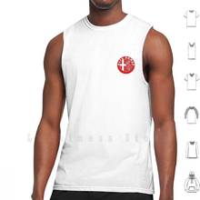 Alfa Romeo Monochrome Logo ( Red ) Tank Tops Vest Sleeveless Alfa Romeo Giulia Myth Stelvio 166 159 156 147 75 33 2024 - buy cheap