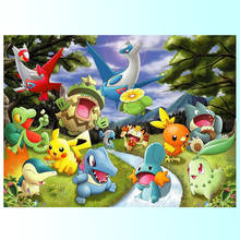 5D Diy Diamond Painting Cartoon pokemon Cross Stitch Diamond Embroidery Full Square Circle Wall Art Wedding decoration 2024 - buy cheap