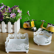 2PCS/SET White Lace Cupcake Stands Kids Birthday Cake Plates Baking Bread Tools for Wedding Decorating 2024 - buy cheap
