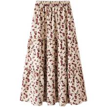 4Xl Long Floral Umbrella Thick Female Plus Large Size Oversized Women'S Skirts Clothes 2021 Spring Autumn Winter Vintage A6607 2024 - buy cheap