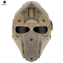 Máscara tática para capacete airsoft, proteção multifuncional militar, motocicleta, caça, rifle, paintball, cosplay 2024 - compre barato