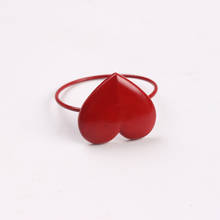 12/PCSWedding red lips love napkin ring table cloth buckle 2024 - buy cheap