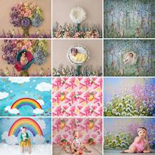 Avezano Newborn Portrait Photography Backdrops Spring Flower Summer Fruit Rainbow Kids Birthday Vinyl Background Photo Studio 2024 - buy cheap