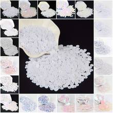 White Sequin 3mm-30mm Pvc Cup Flat Round Loose Sequins Paillette Sewing Wedding Craft Women DIY Accessory Lentejuelas Para Coser 2024 - buy cheap