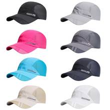 Men Mesh Cap Running Baseball Tennis Cap Hat Breathable Quick Dry Hat Bone Snapback Running Sport Hats 2024 - buy cheap