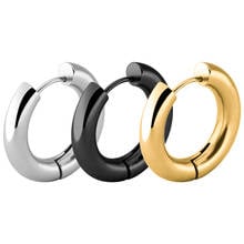 Todorova Stainless Steel Thick Hoops Earrings Round Circle Geometric Huggie Earrings Minimalist Mini Small Loop Wholesale 2024 - buy cheap