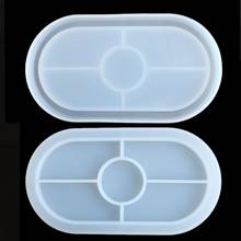 Large Oval Shape Coaster Resin Molds Slilcone UV Resin Mold resin casting Jewelry Making Tools DIY 2024 - buy cheap