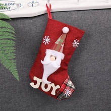 Новый год Рождественские носки новогодний мешок носки подарок мешок для конфет Рождество Рождественские украшения для дома носки украшения для рождественской елки 1 шт. 2024 - купить недорого